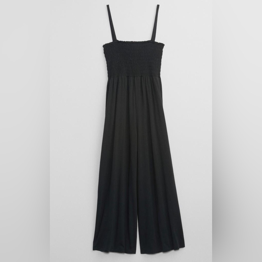 GAP Black Smocked Tube Top One Piece Jumpsuit Size XS